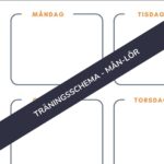 Träningsschema måndag till lördag