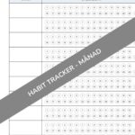 Habit tracker månad - få hjälp att följa ditt liv