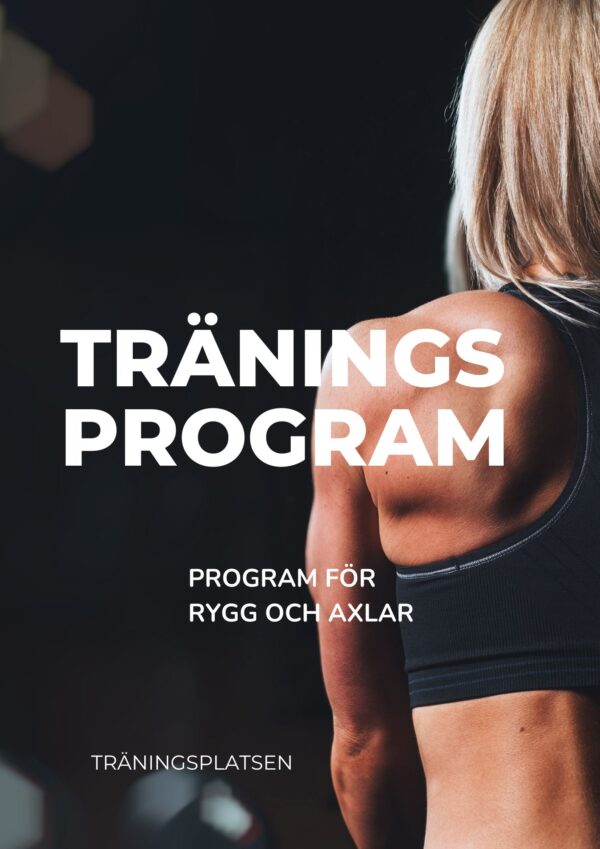 Träningsprogram rygg och axlar